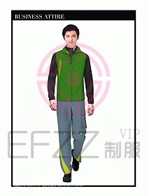 工程服馬夾服裝效果圖031