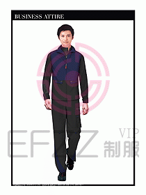 工程服馬夾服裝效果圖039