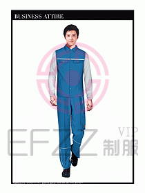 工程服馬夾服裝效果圖053