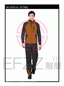 工程服馬夾服裝效果圖054