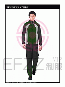 工程服馬夾服裝效果圖059