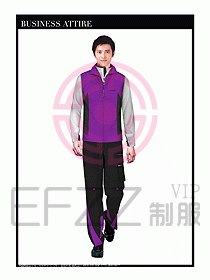 工程服馬夾服裝效果圖061