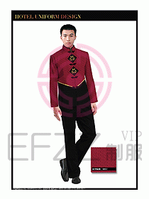 酒店服裝中餐服務員制服1353