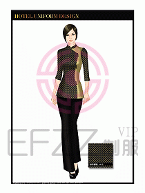 酒店服裝中餐服務(wù)員制服1370