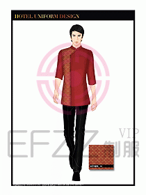 酒店服裝中餐服務(wù)員制服1376