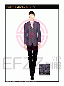 酒店服裝中餐服務(wù)員制服1374