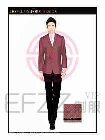 酒店服裝中餐服務(wù)員制服1373