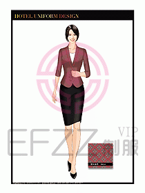 酒店服裝中餐服務(wù)員制服1381