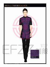 酒店服裝中餐服務員制服1384