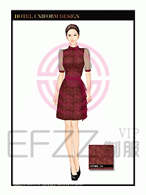 酒店服裝中餐服務(wù)員制服1383
