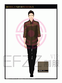 酒店服裝中餐服務員制服1388