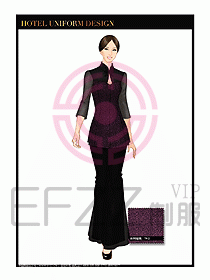 酒店服裝中餐服務(wù)員制服1391