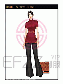 酒店餐廳咨客制服設(shè)計(jì)圖669