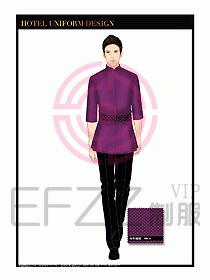 酒店餐廳咨客制服設(shè)計圖667