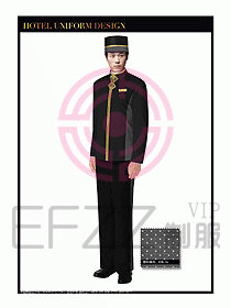 酒店門童行李生制服設計圖838