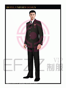 酒店門童行李生制服設(shè)計(jì)圖845