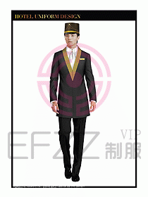 酒店門童行李生制服設(shè)計(jì)圖842