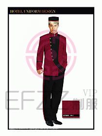 酒店門(mén)童行李生制服設(shè)計(jì)圖862