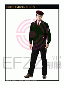 酒店門童行李生制服設(shè)計圖859