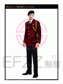 酒店門童行李生制服設(shè)計圖864