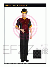 酒店門(mén)童行李生制服設(shè)計(jì)圖870