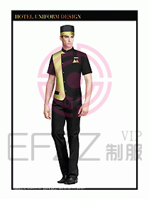 酒店門童行李生制服設計圖893
