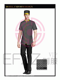 酒店門(mén)童行李生制服設(shè)計(jì)圖898