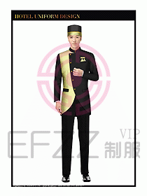 酒店門童行李生制服設(shè)計(jì)圖897