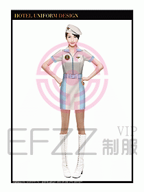 SPA休閑會所服務(wù)員制服設(shè)計(jì)343