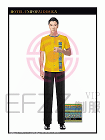 SPA休閑會所服務員制服設(shè)計350