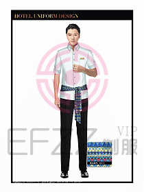 SPA休閑會所服務(wù)員制服設(shè)計(jì)359