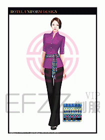 SPA休閑會所服務(wù)員制服設(shè)計358