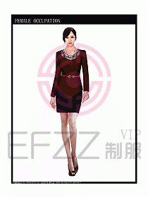 專賣店營業(yè)員服裝設計圖1020