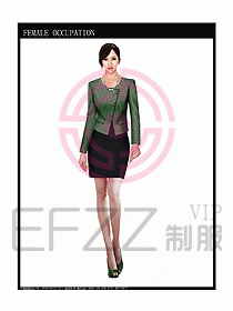 專賣店營業(yè)員服裝設(shè)計圖1021