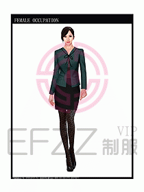 專賣店營業(yè)員服裝設(shè)計圖1040