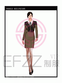 專賣店營業(yè)員服裝設(shè)計圖1051
