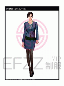 專賣店營業(yè)員服裝設(shè)計圖1064