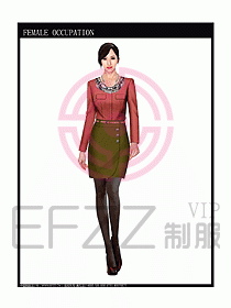專(zhuān)賣(mài)店?duì)I業(yè)員服裝設(shè)計(jì)圖1065