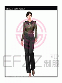 專賣店營業(yè)員服裝設(shè)計圖1072