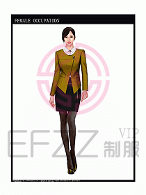 專賣店營業(yè)員服裝設(shè)計圖1077