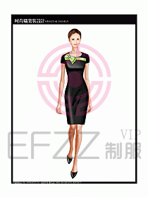 專賣店營業(yè)員服裝設計圖1082