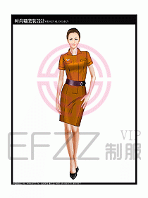 專賣店營業(yè)員服裝設(shè)計圖1089