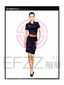 專賣店?duì)I業(yè)員服裝設(shè)計圖1087