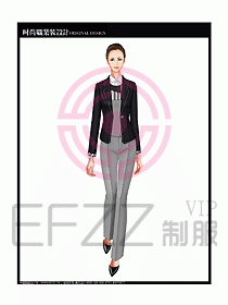 專賣店營業(yè)員服裝設計圖1095