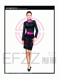 專賣店營業(yè)員服裝設(shè)計圖1093