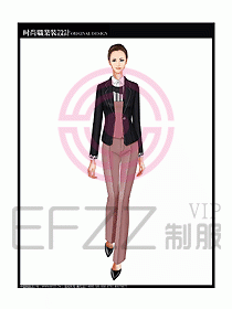 專賣店營業(yè)員服裝設(shè)計圖1096