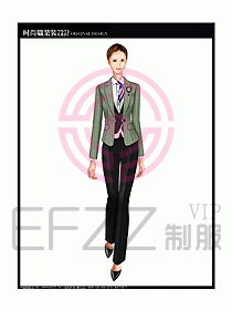 專賣店營業(yè)員服裝設計圖1098