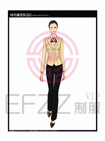 專賣店?duì)I業(yè)員服裝設(shè)計(jì)圖1106