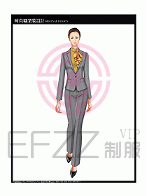 專賣(mài)店?duì)I業(yè)員服裝設(shè)計(jì)圖1103