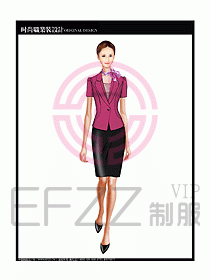 專賣店營業(yè)員服裝設(shè)計圖1134
